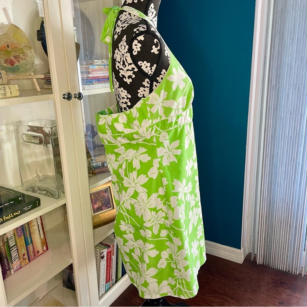 Reversible Spring Green Halter Sundress - Picture 4 of 10